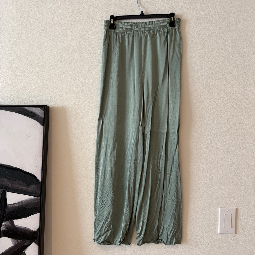 Light Sage Wide Lounge Pants